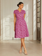 Embroidered Jacquard Midi Dress