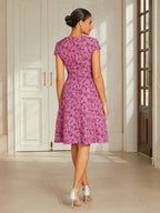Embroidered Jacquard Midi Dress