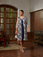 Lace Column Dress & Jacket Set
