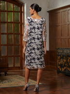 Lace Column Dress & Jacket Set