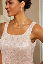 Sequin Lace Jacket Dress Set