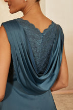 Beaded Lace Empire Gown