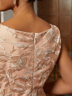 Champagne Lace Jacket Dress Set