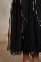 Glitter Tulle Trumpet Gown
