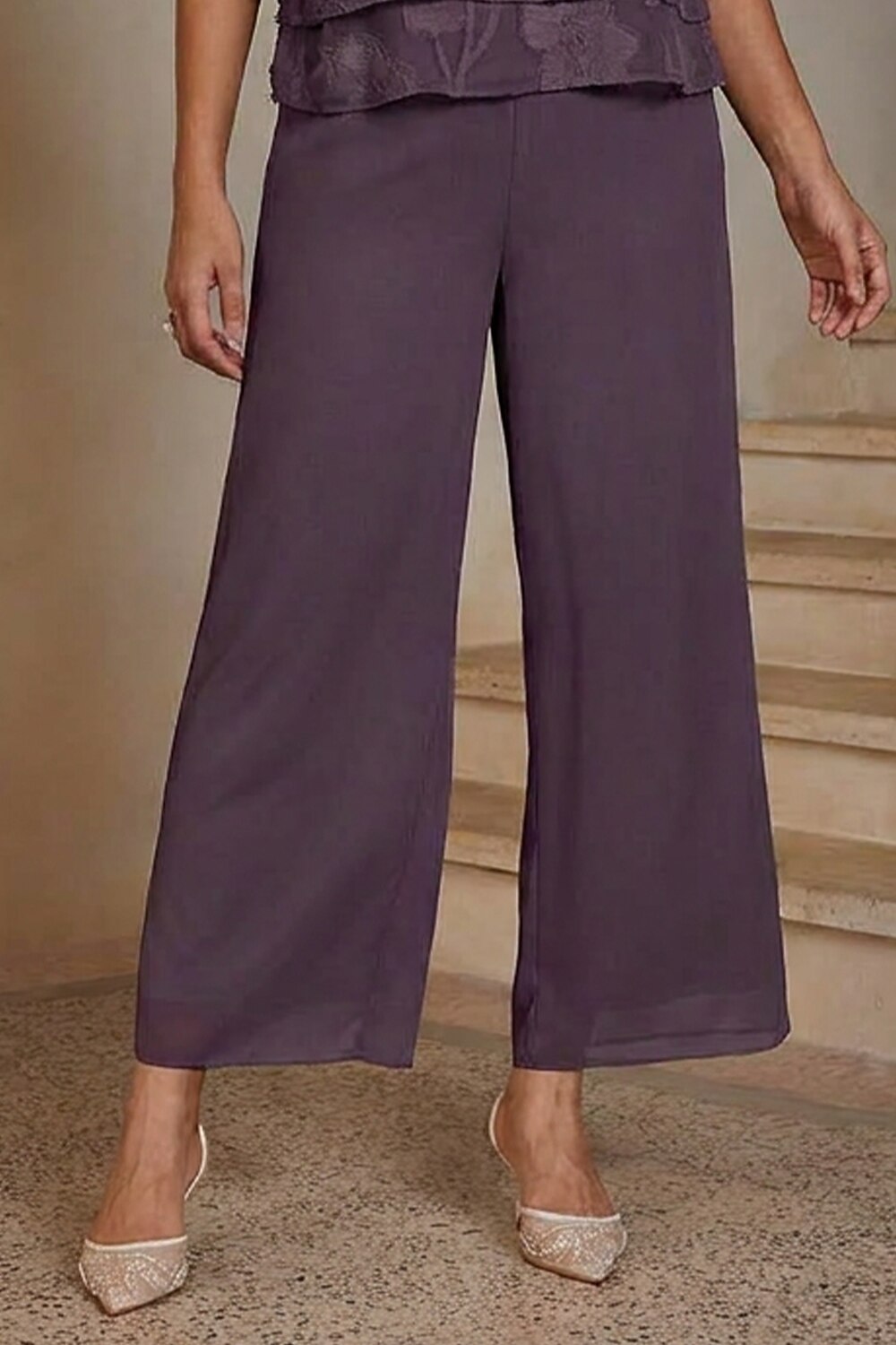 Winter Chiffon Ankle Trousers