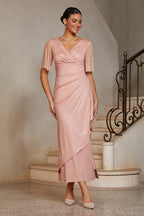Crystal-Embellished Column Gown