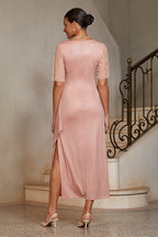 Crystal-Embellished Column Gown